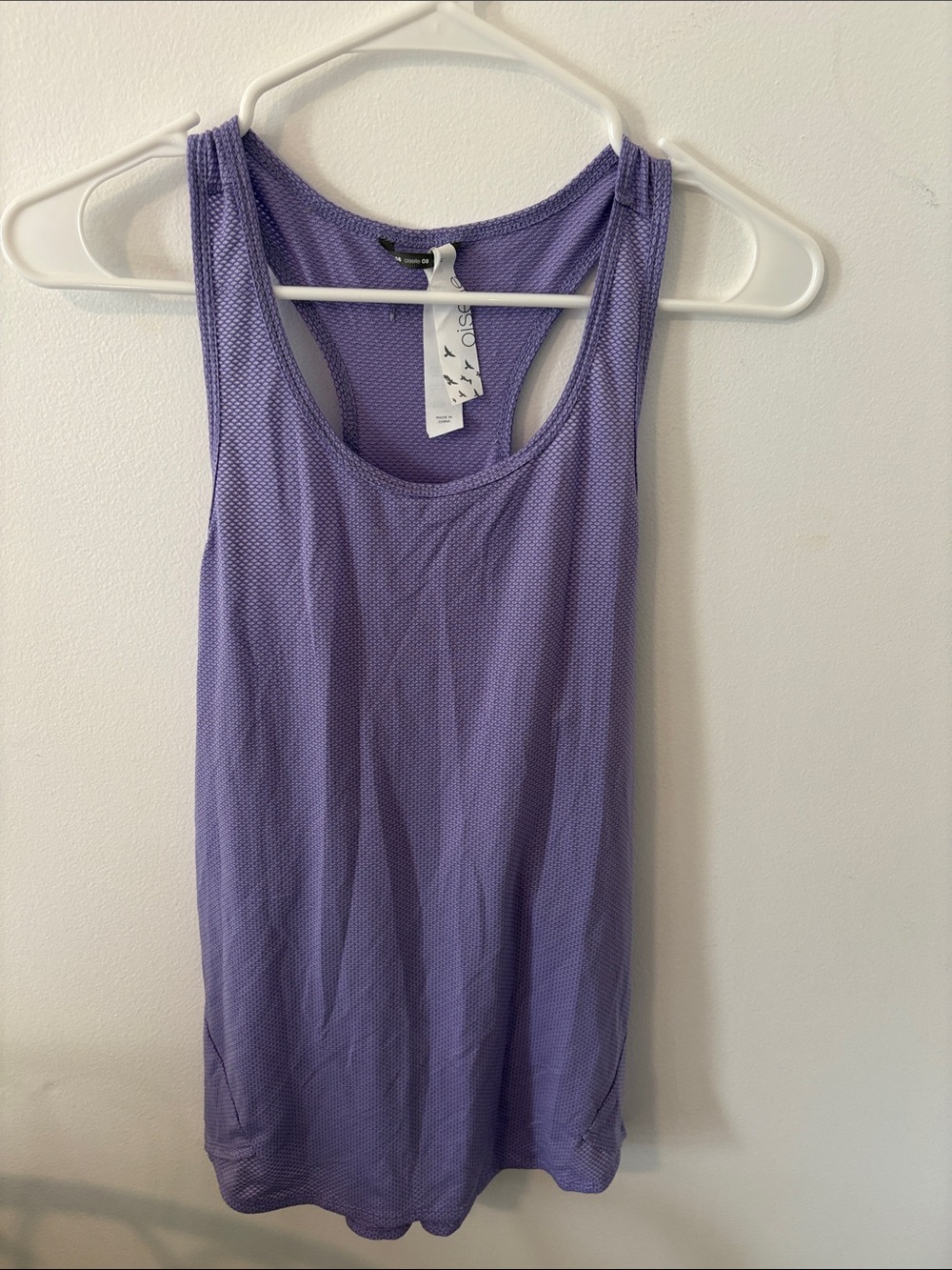 oiselle Lavender Mesh Racerback Tank